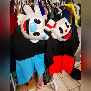 Boys  Cuphead and Mugman Costumes!